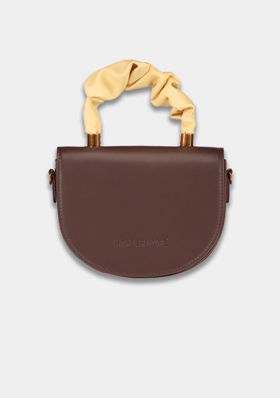 Bag Jace | Saddle brown/light yellow | Harper & Yve - Image 4