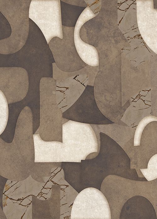 Behang Abstract Dreams | Donkerbruin | Staaltje - Image 2