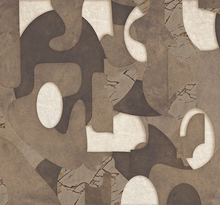 Behang Abstract Dreams | Donkerbruin | Staaltje - Image 3
