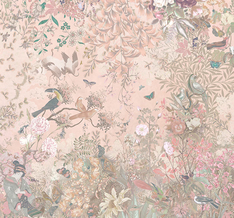 Behang Botanical Blossom | Peach | Staaltje - Image 2