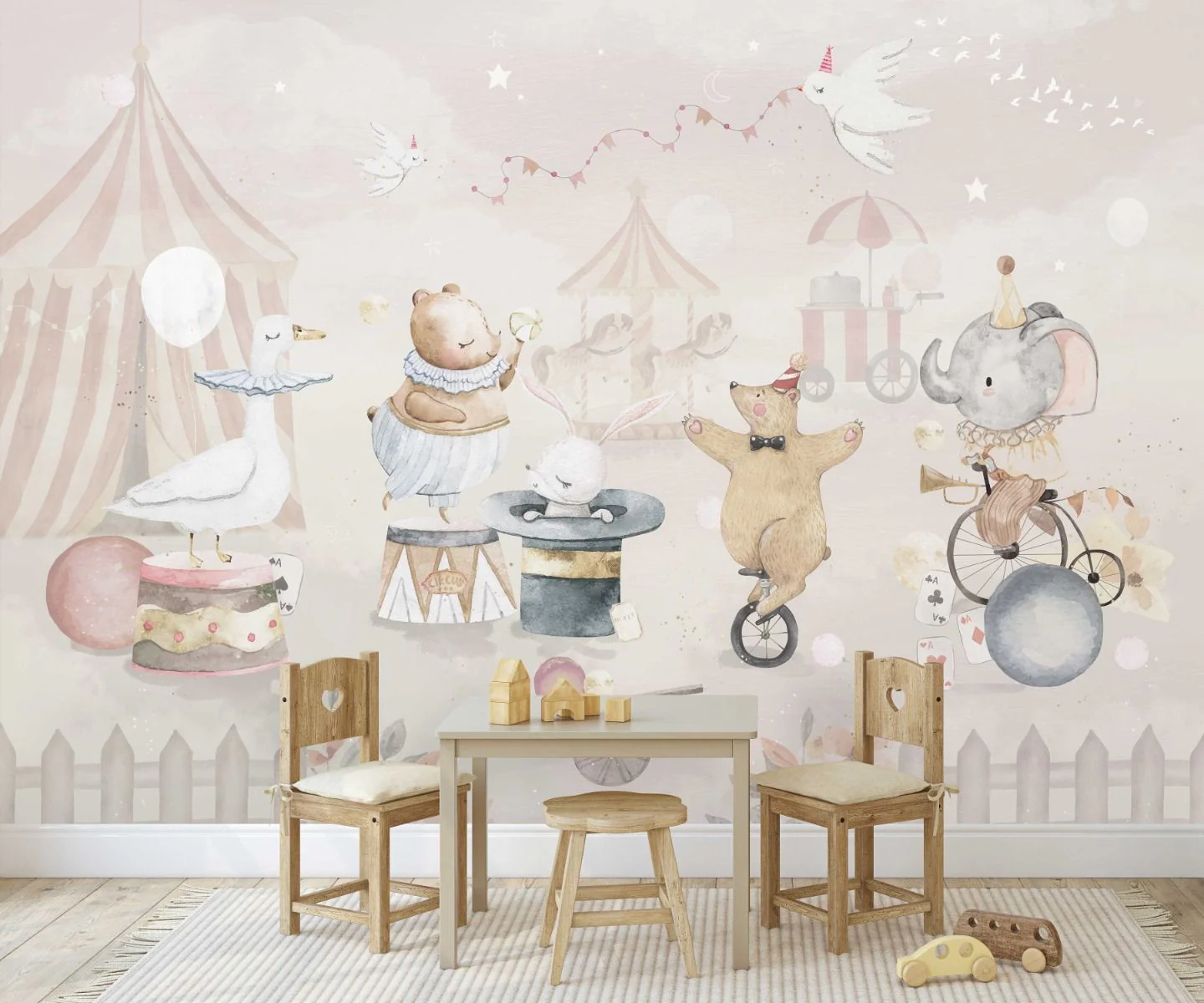 Behang Circus | Pastel | Staaltje - Image 2