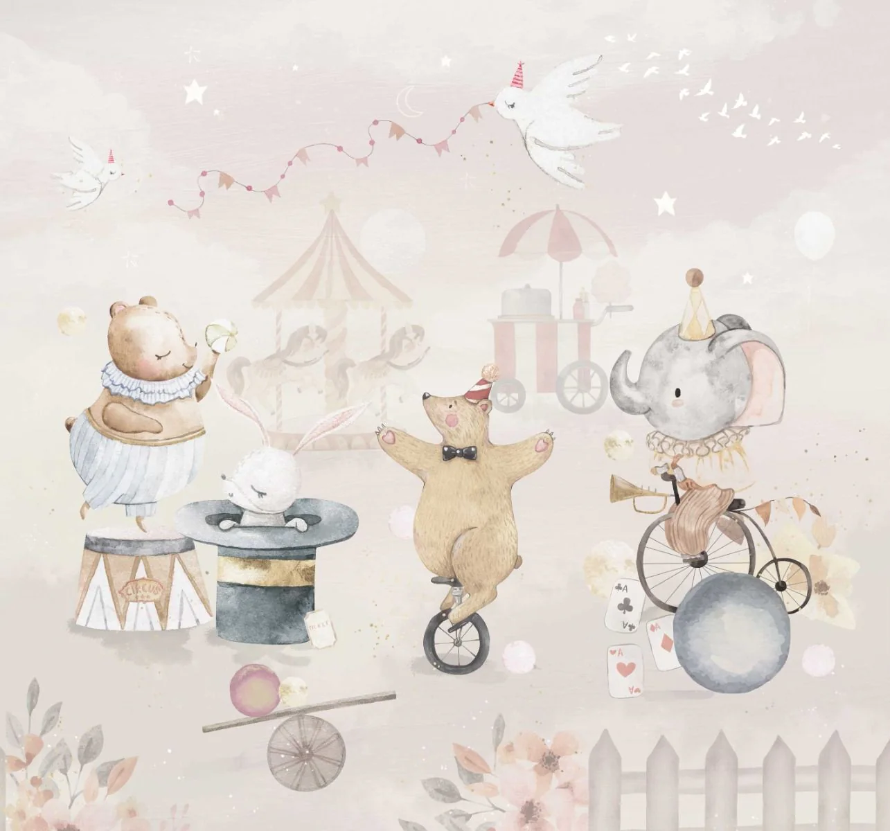 Behang Circus | Pastel | Staaltje - Image 5
