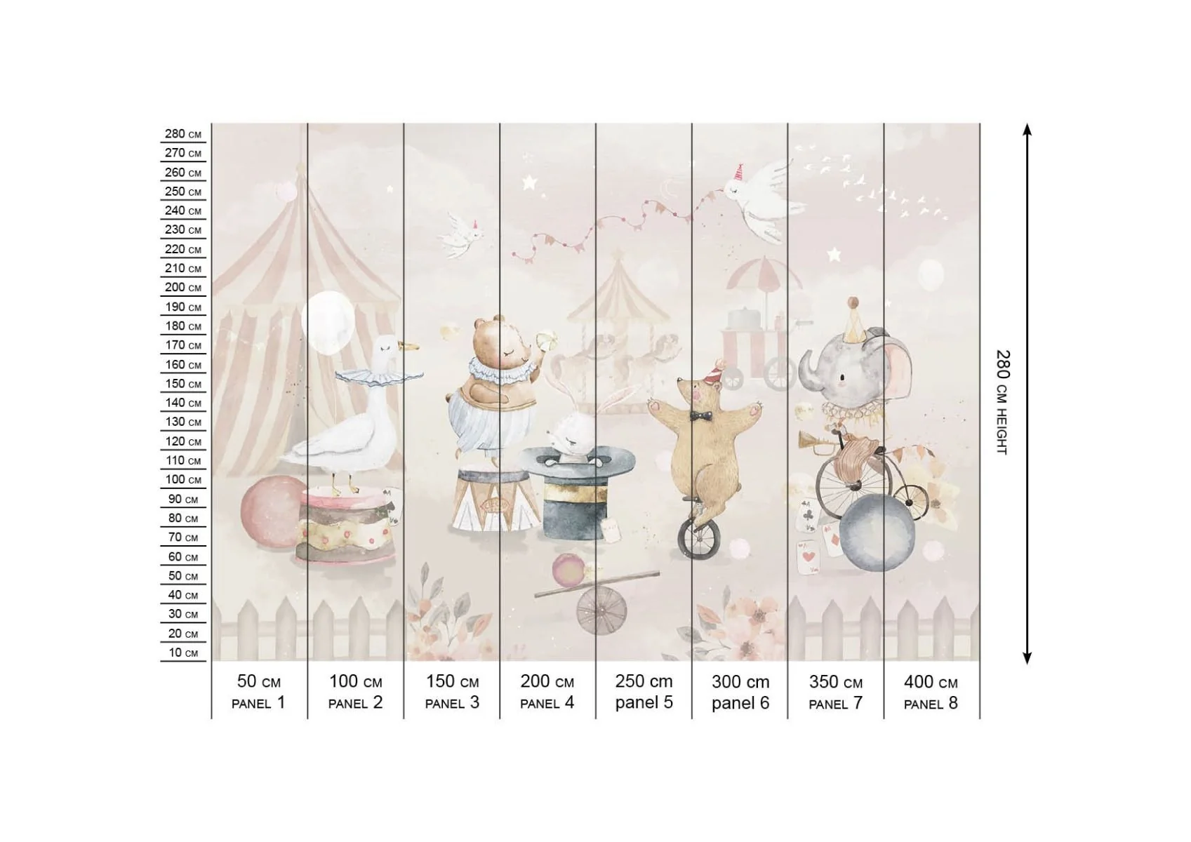 Behang Circus | Pastel | Staaltje - Image 8