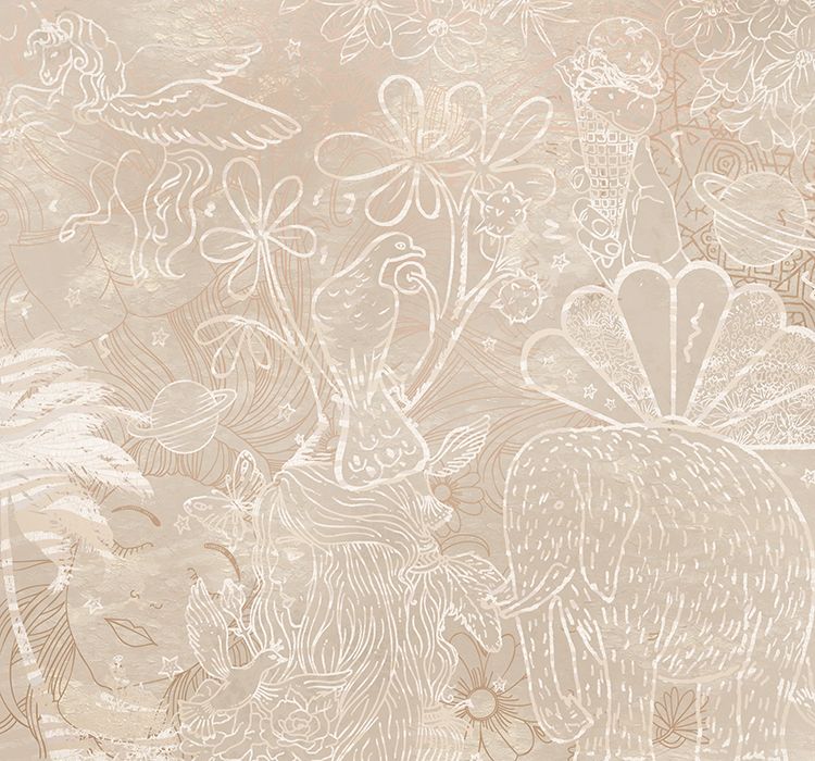 Behang Happy Days | Beige | Staaltje - Image 4
