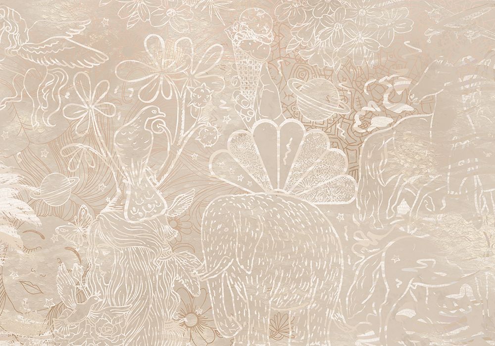 Behang Happy Days | Beige | Staaltje - Image 5