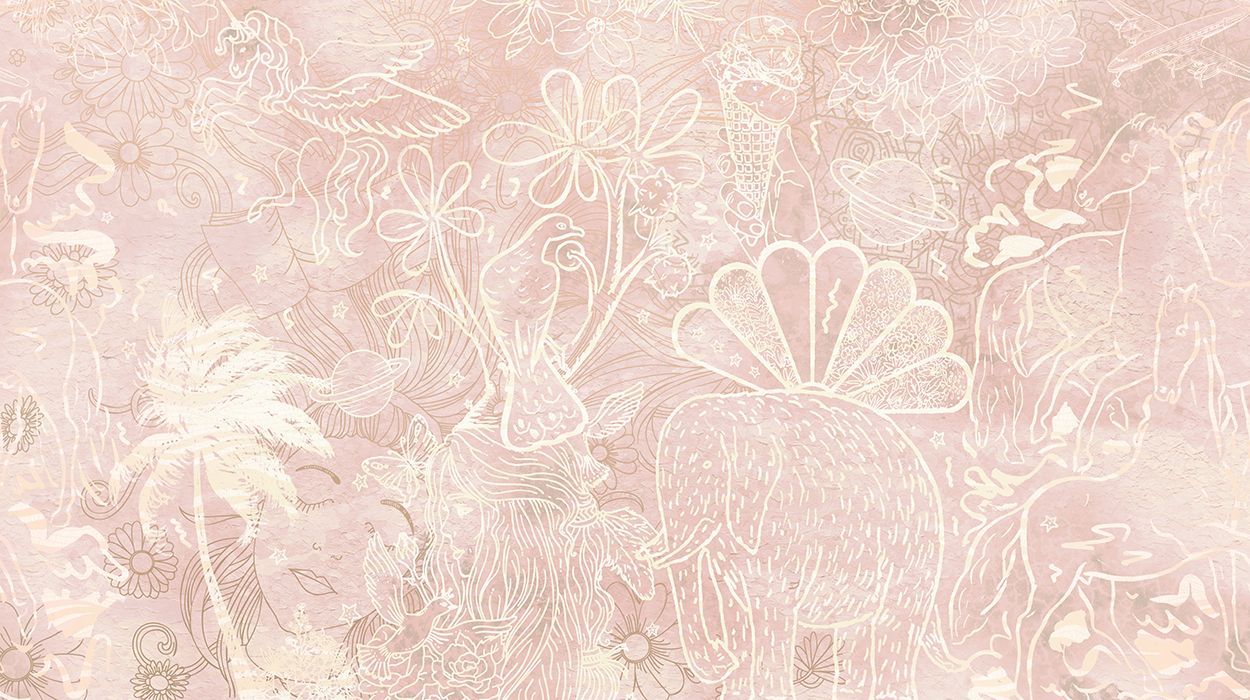 Behang Happy Days | Roze | Staaltje - Image 6