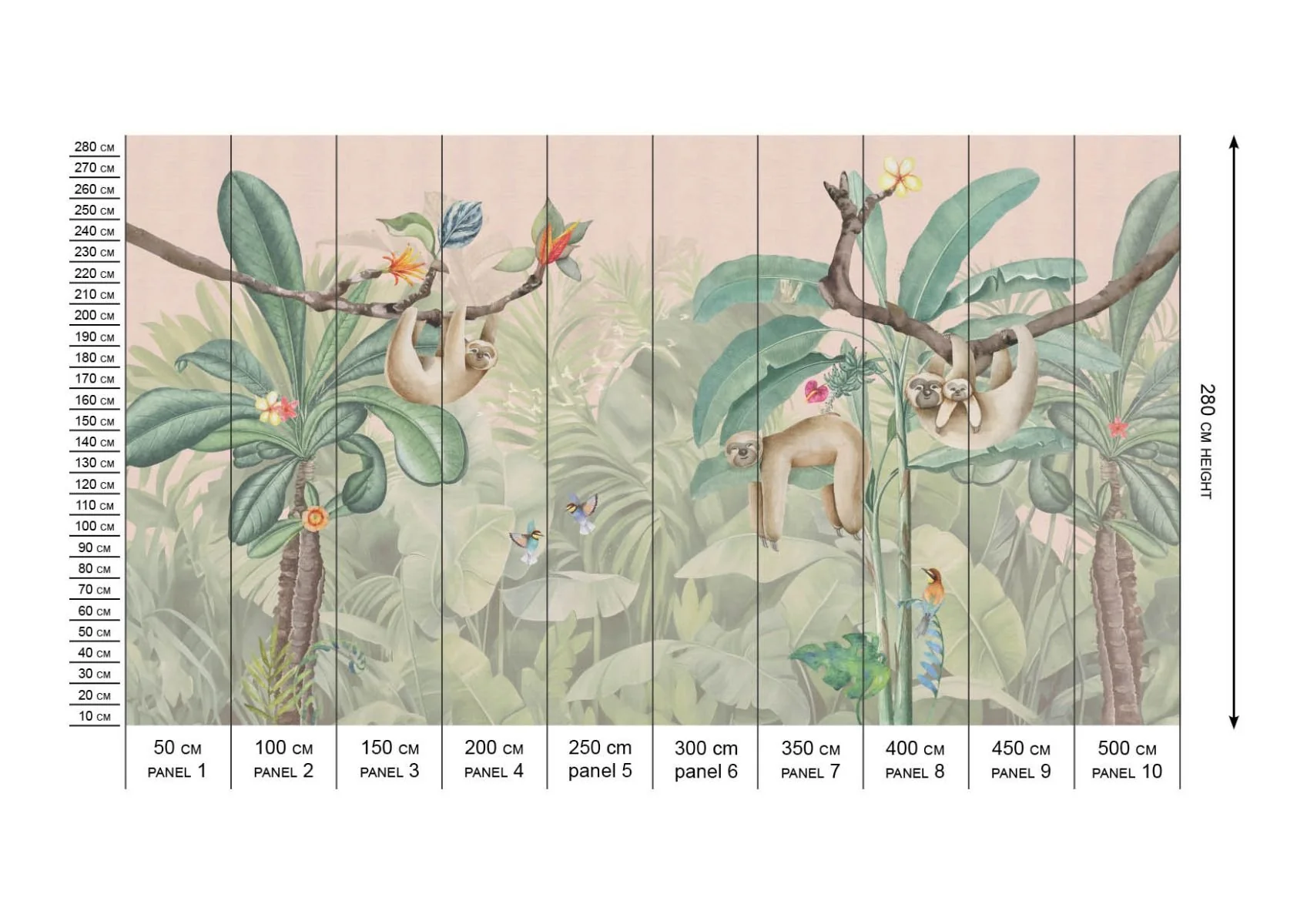 Behang Lazy Luiaard | Jungle Collection | Staaltje - Image 10