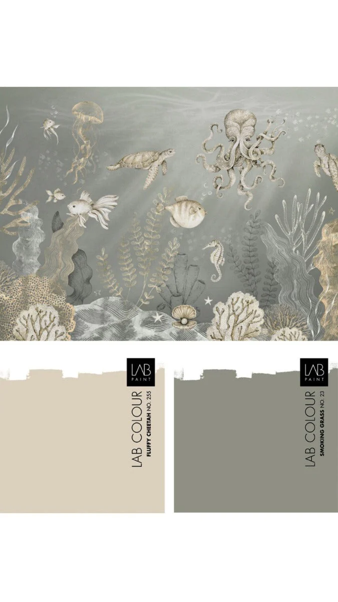 Behang Onderzee | Beige | Staaltje - Image 3