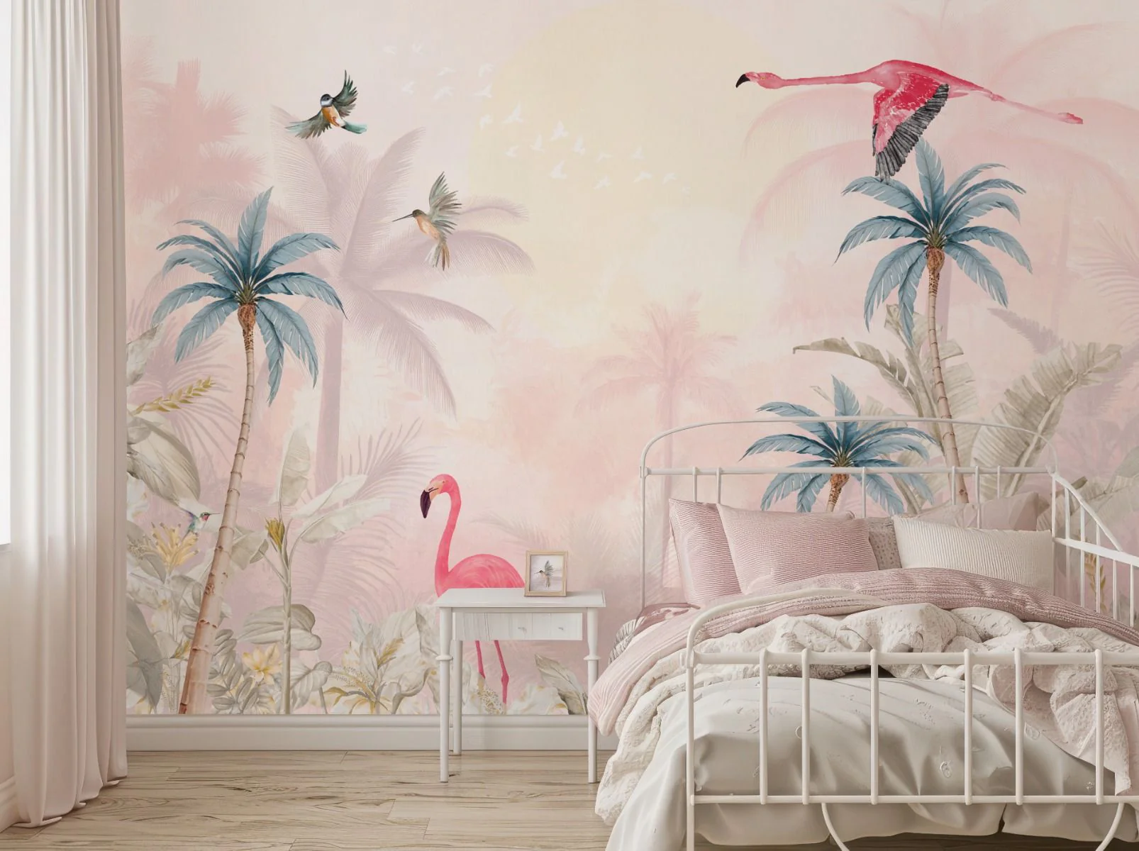 Behang Pink Flamingo | Staaltje - Image 6