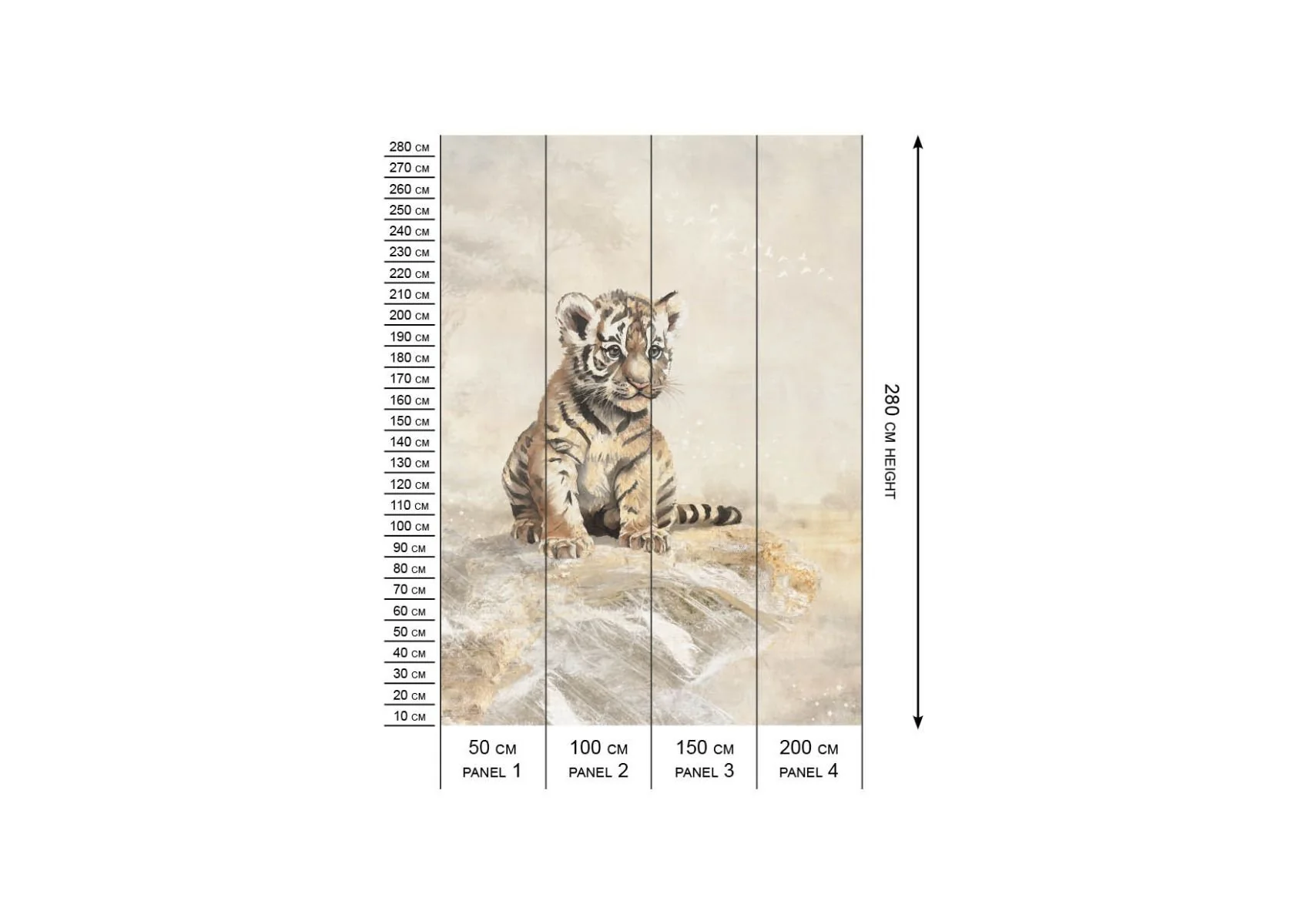 Behang Tijger | Circle of Life Collection | Staaltje - Image 3