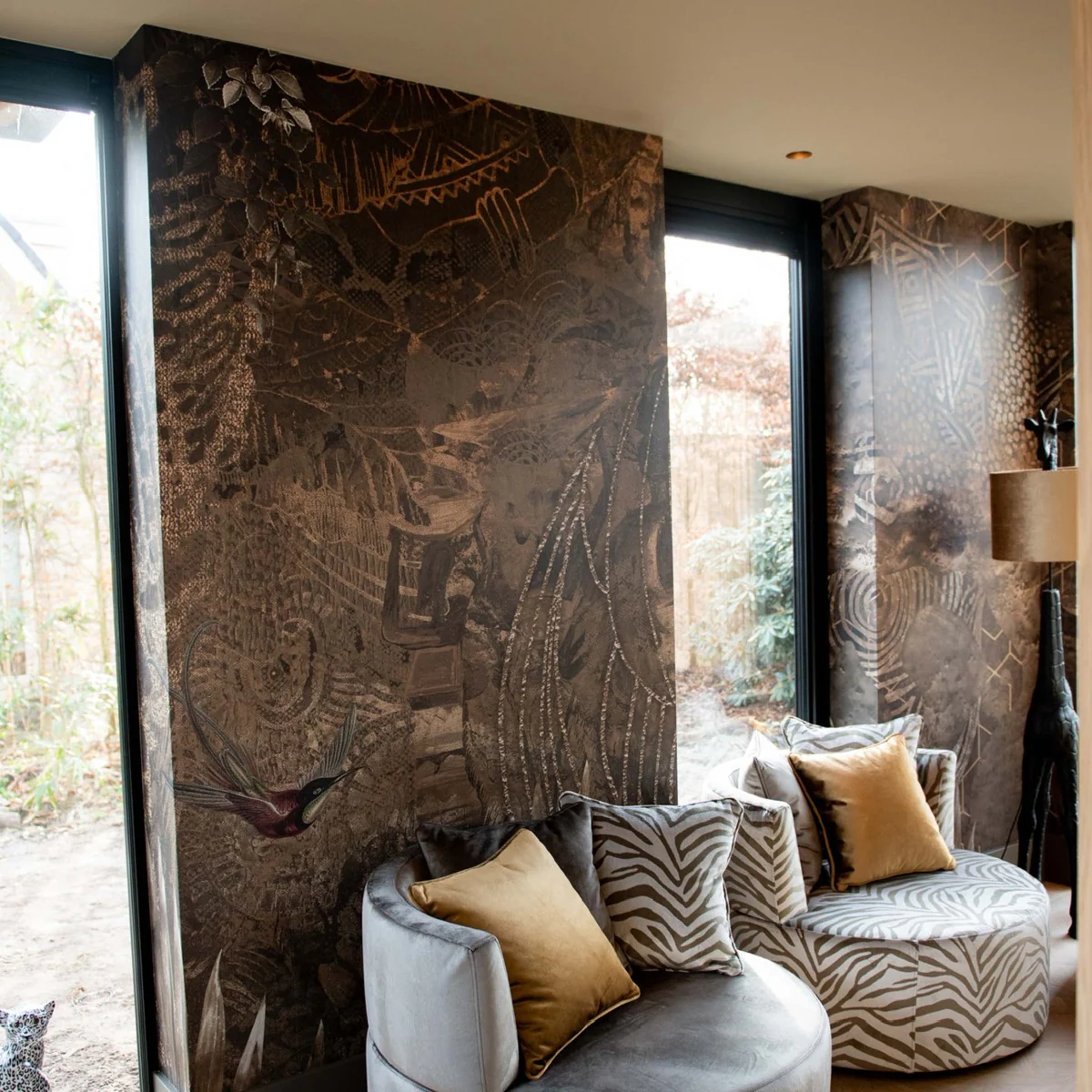 Behang Wanderlust | Donkerbruin | Staaltje - Image 7