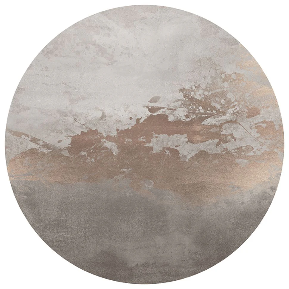 Behangcirkel Abstract gold | Taupe | Staaltje - Image 2