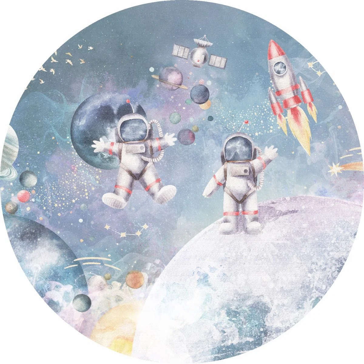 Behangcirkel Astronaut | Staaltje - Image 2