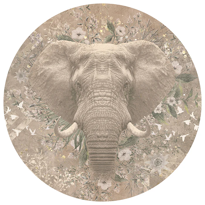 Behangcirkel Ethnic elephant - Image 2