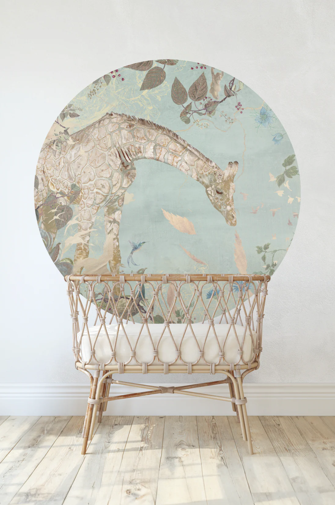 Behangcirkel Giraffe | Mint - Image 2