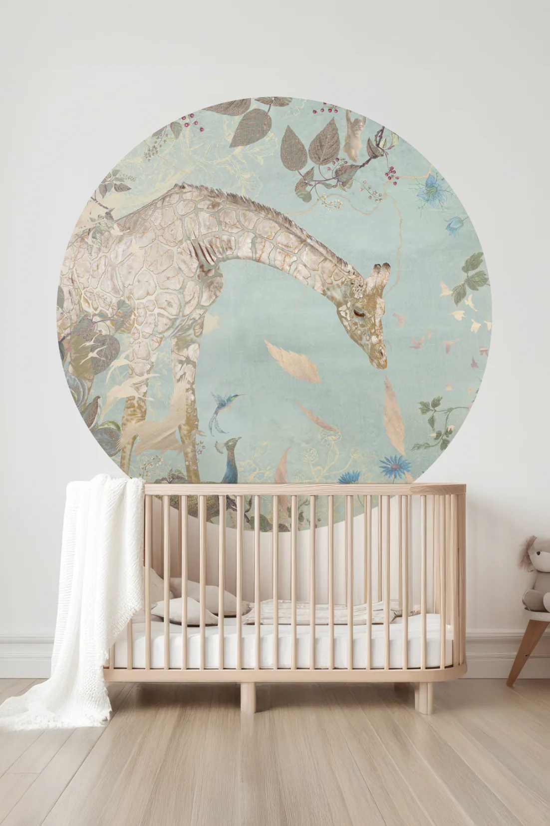 Behangcirkel Giraffe | Mint - Image 4