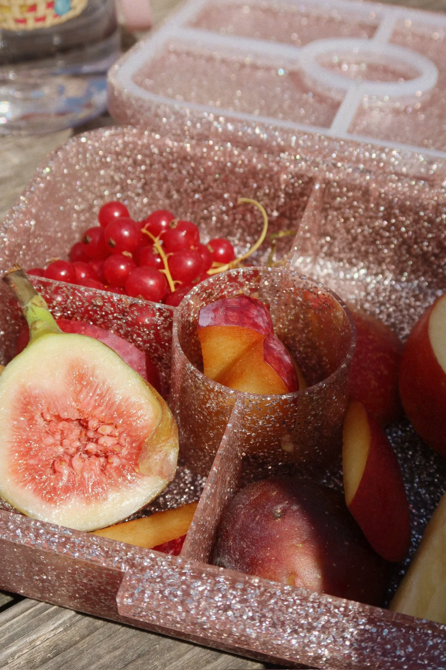 Bento lunch box | Cherry glitter | Konges Slojd - Image 3
