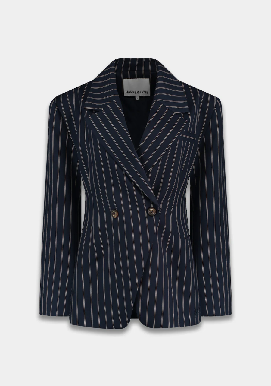 Blazer Anne | Blue stripe | Harper & Yve - Image 8