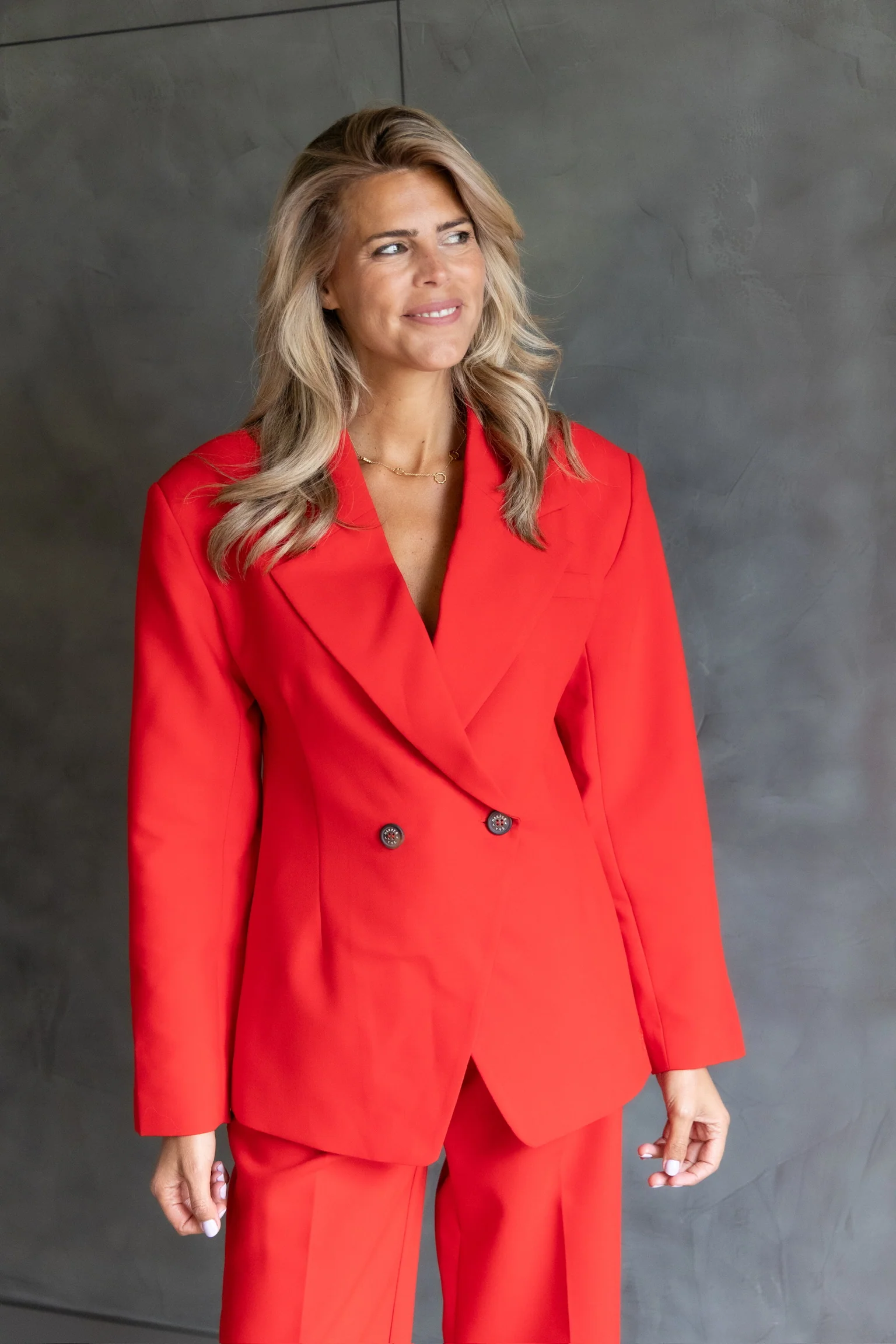 Blazer Anne | Poppy red | Harper & Yve - Image 3