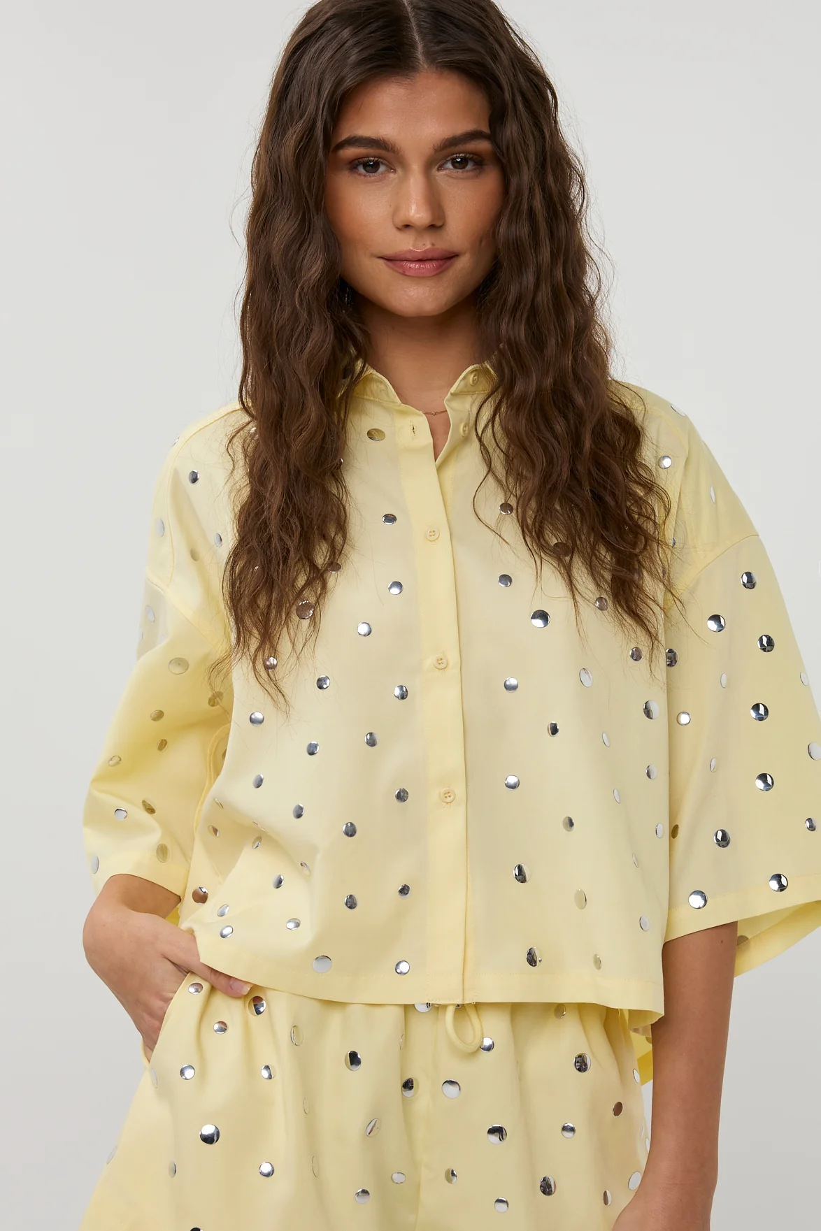 Blouse Mara | Yellow | Studio Amaya - Image 3