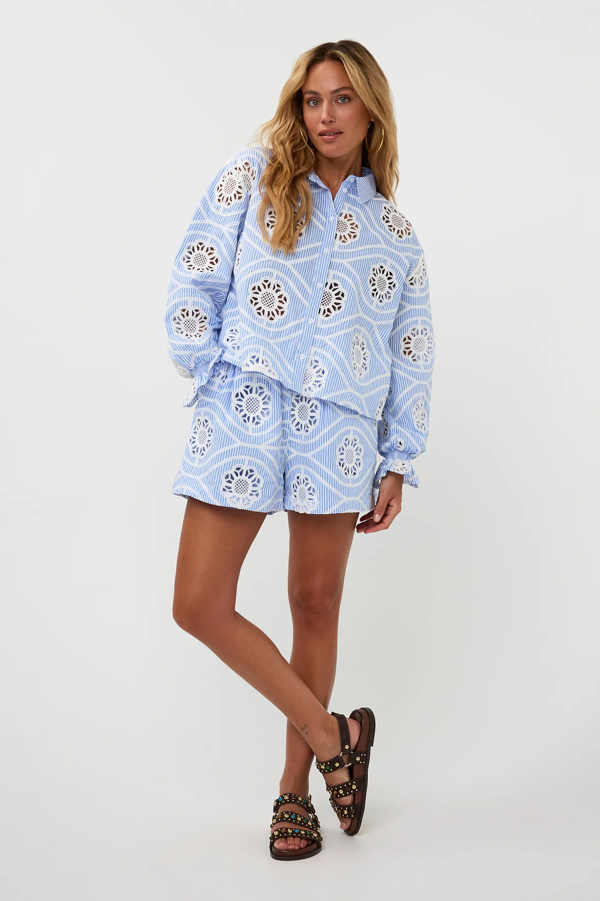 Blouse Tara | Blue | Amaya Amsterdam - Image 4