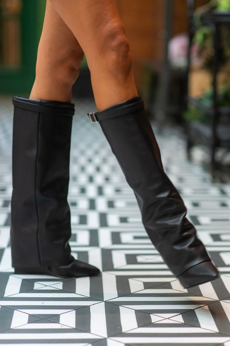 Boots Corenne | Black leather | Steve Madden - Image 5