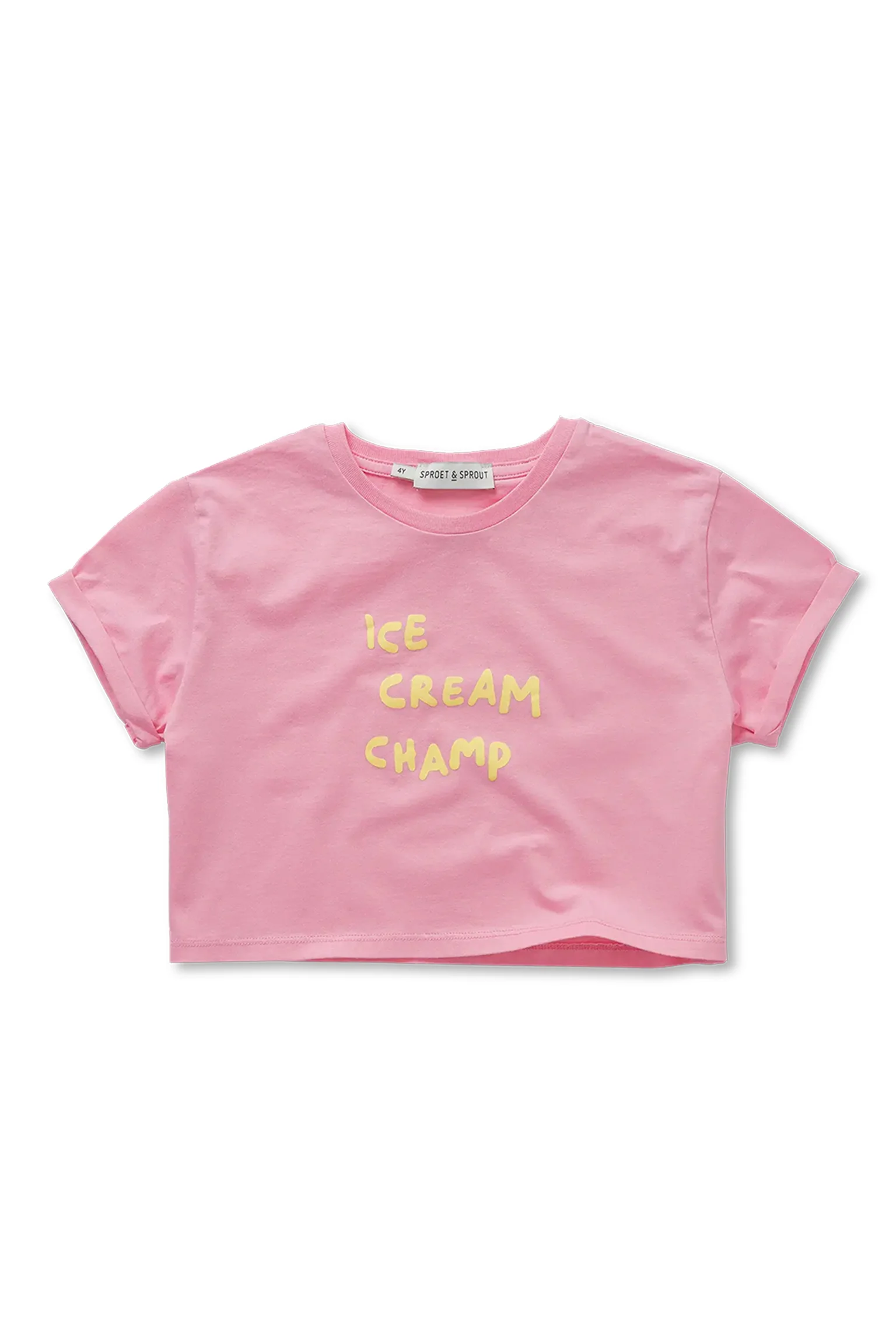 Boxy T-shirt ice cream | Podium pink | Sproet & Sprout - Image 9