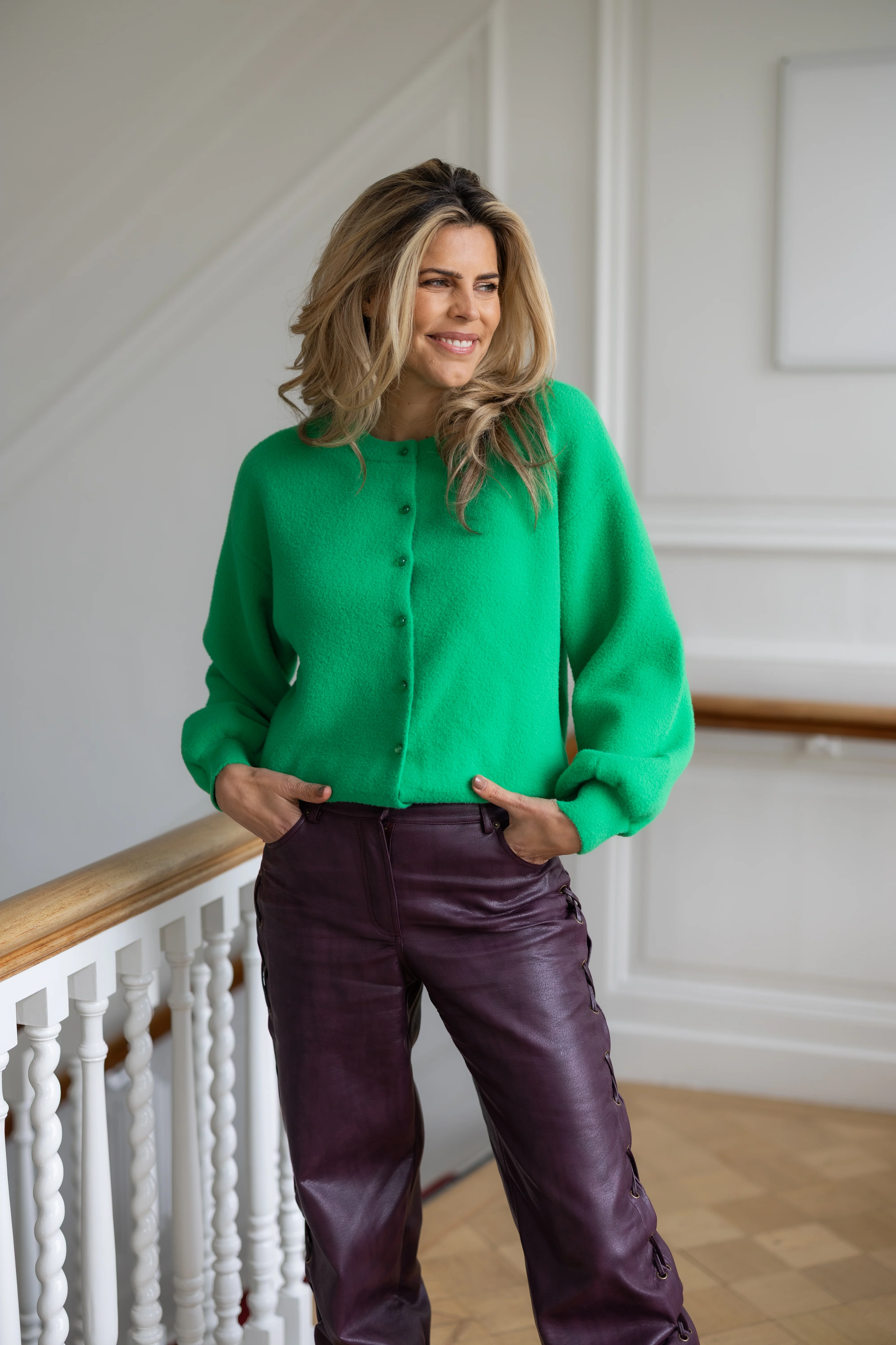 Cardigan Candy Cloud | Green | Studio Poespas - Image 4