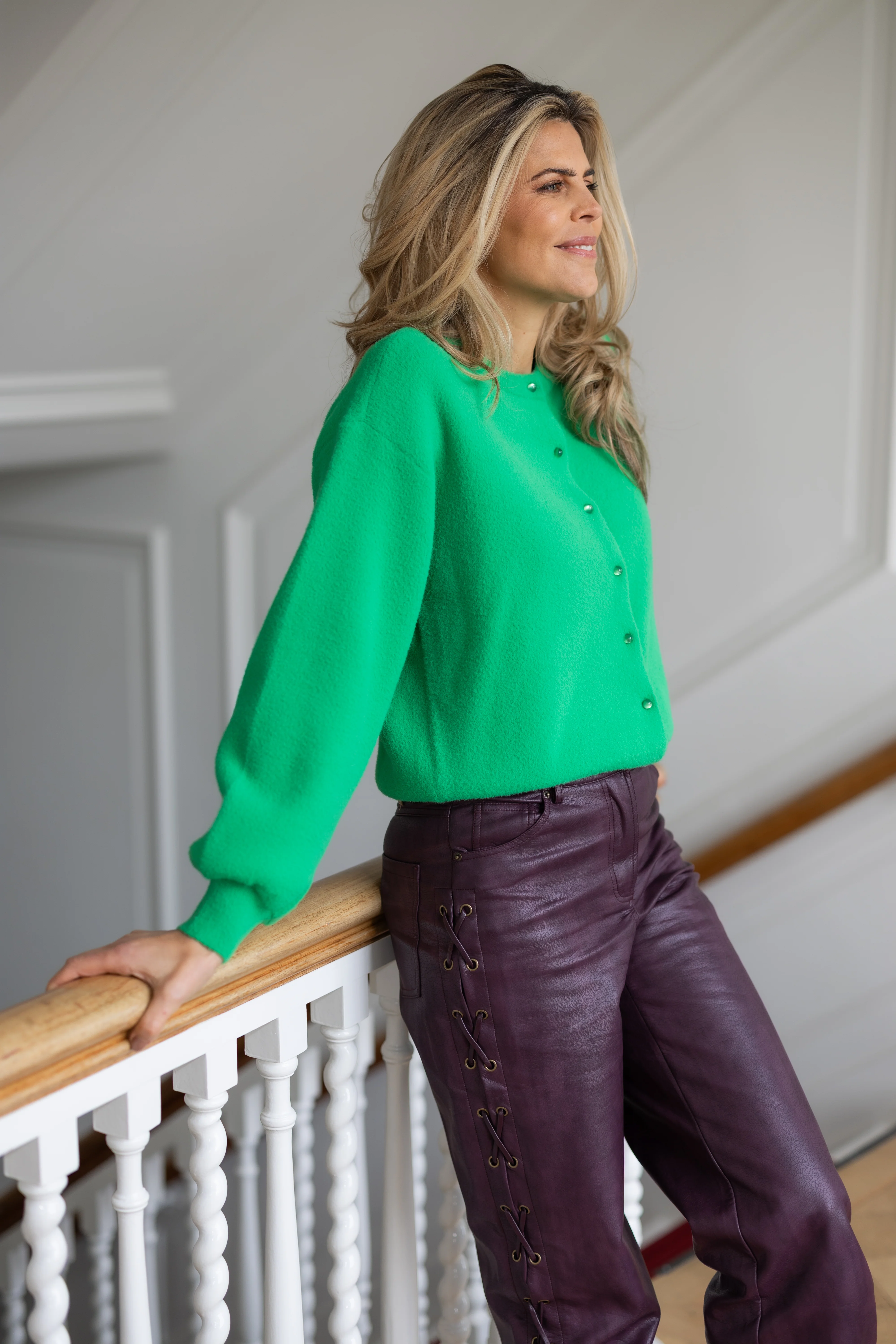 Cardigan Candy Cloud | Green | Studio Poespas - Image 5