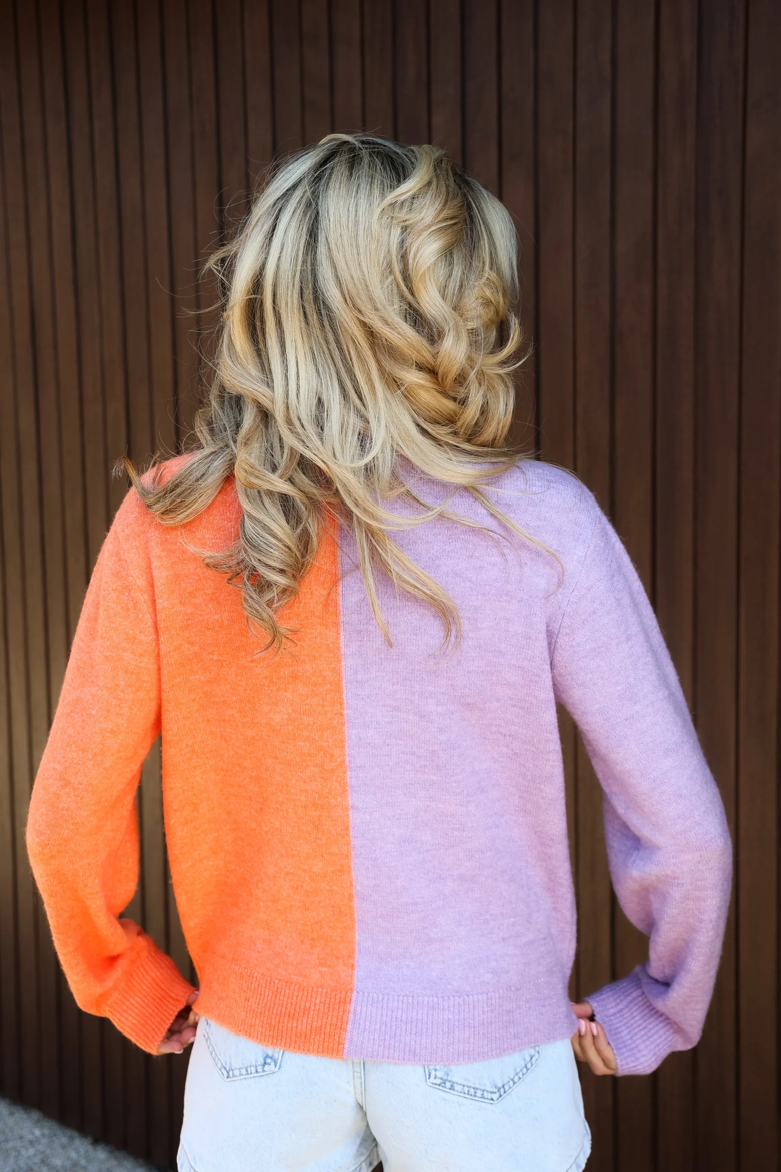 Cardigan Sweets for my sweets | Lilac/orange | Studio Poespas - Image 6