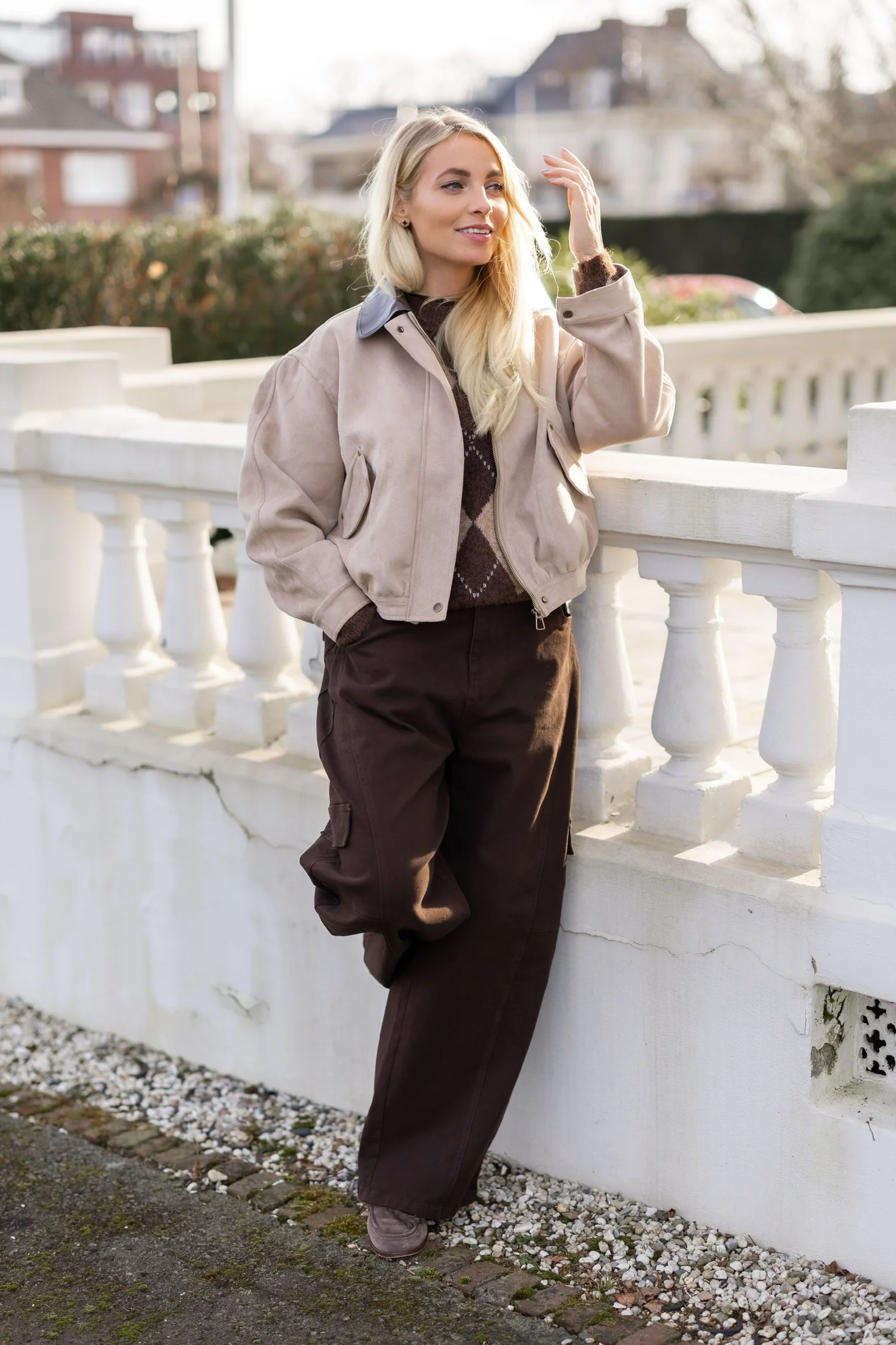 Cargo pants | Dark brown - Image 4