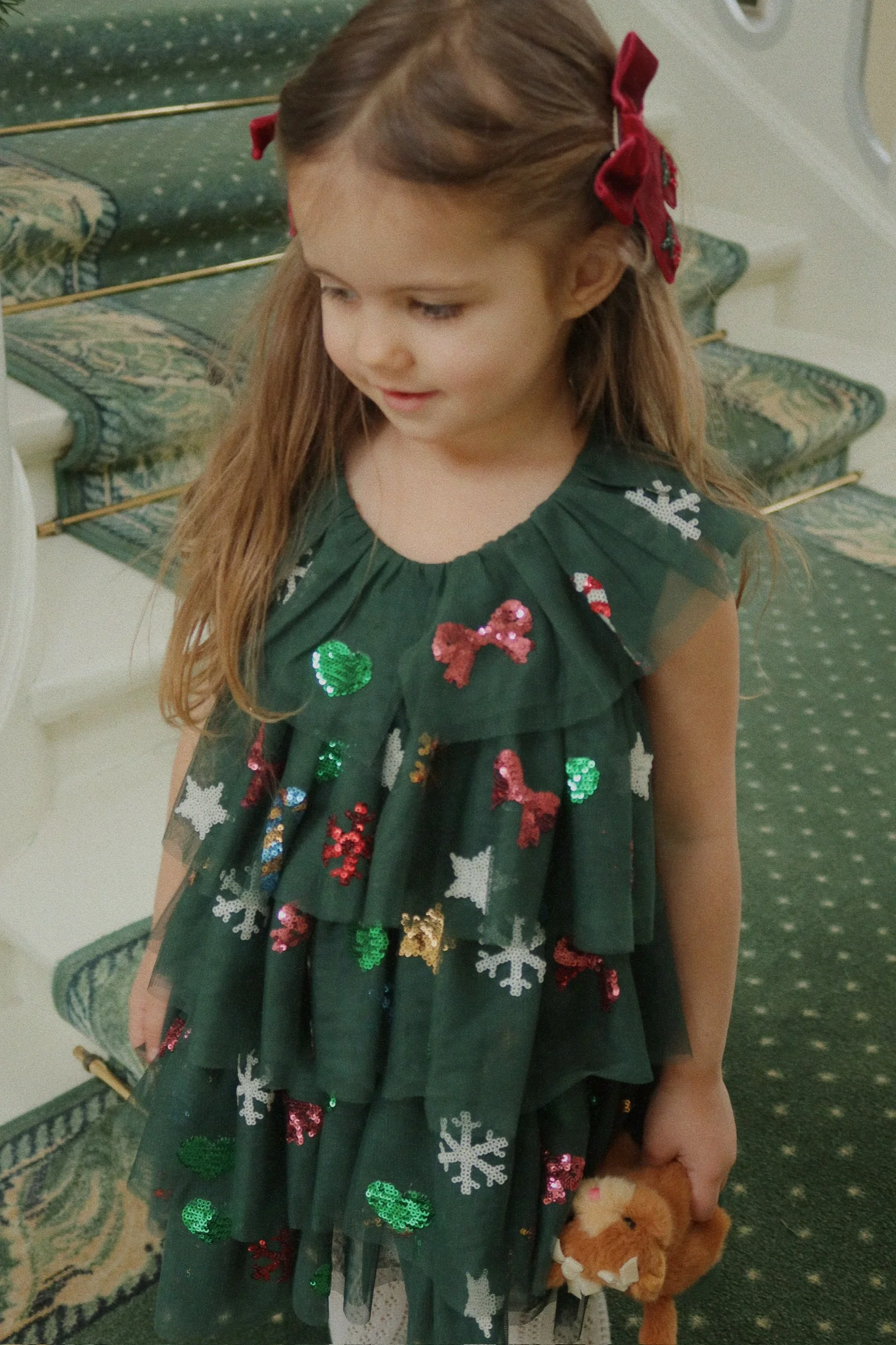Christmas dress Yvonne | Hunter green | Konges Slojd - Image 7