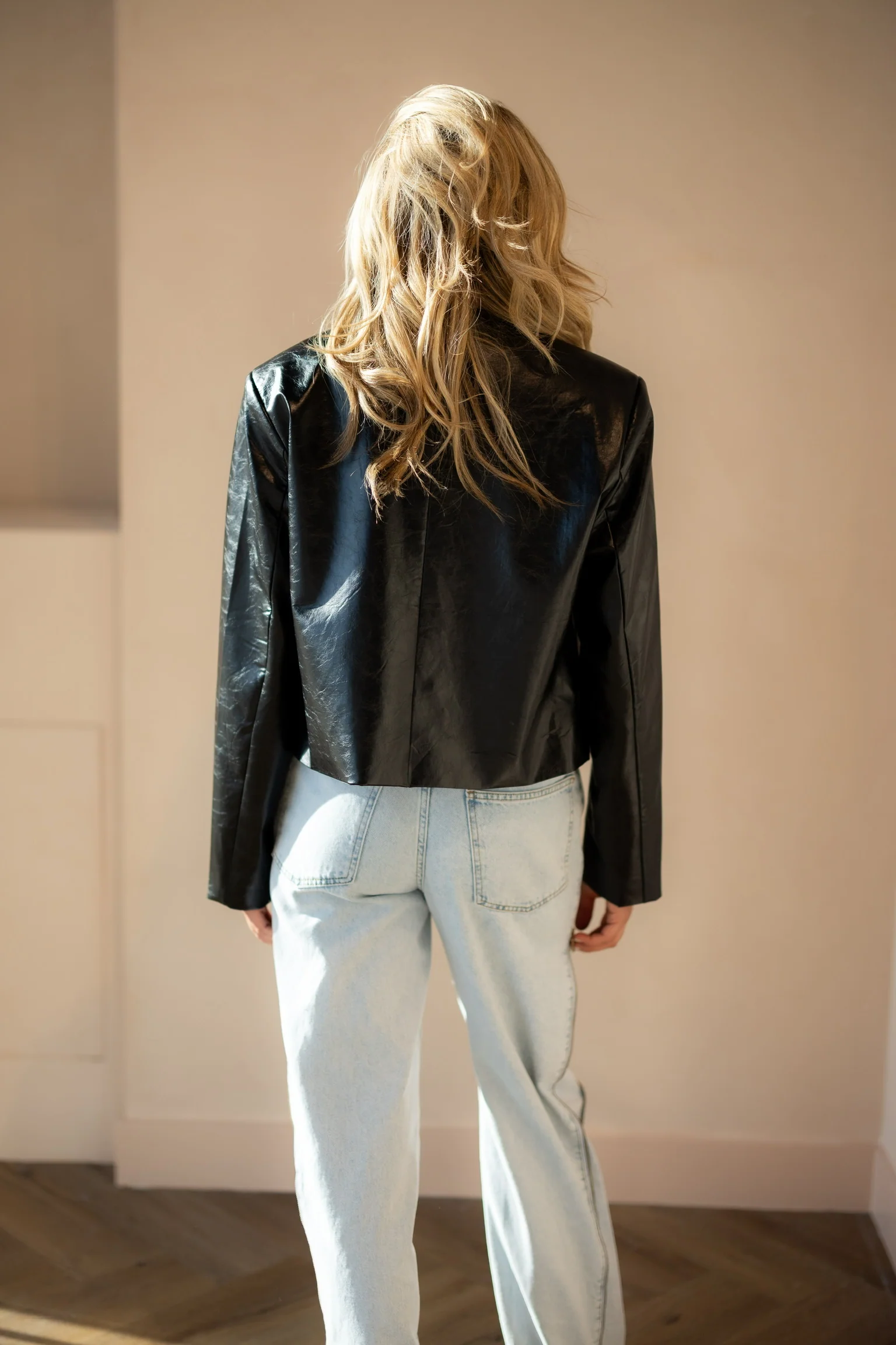 Collarless blazer Mea | Black | Refined Department - Image 5