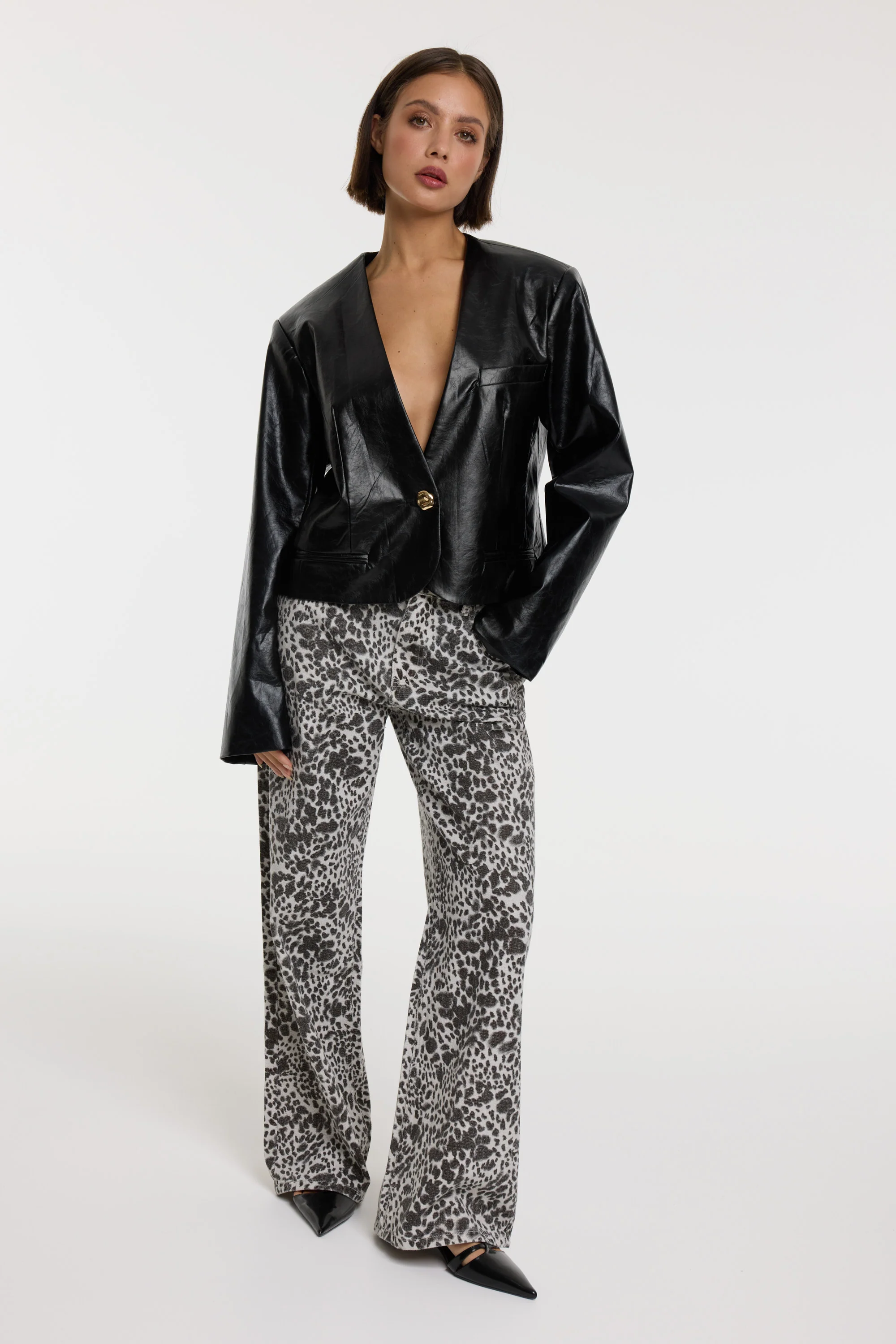 Collarless blazer Mea | Black | Refined Department - Image 7