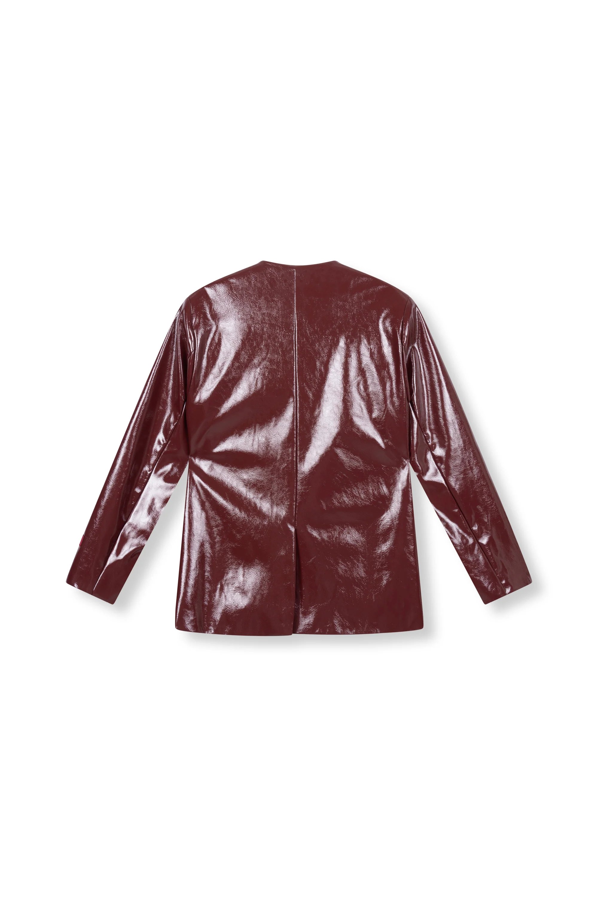 Collarless blazer Mea | Bordeaux | Refined Department - Image 9