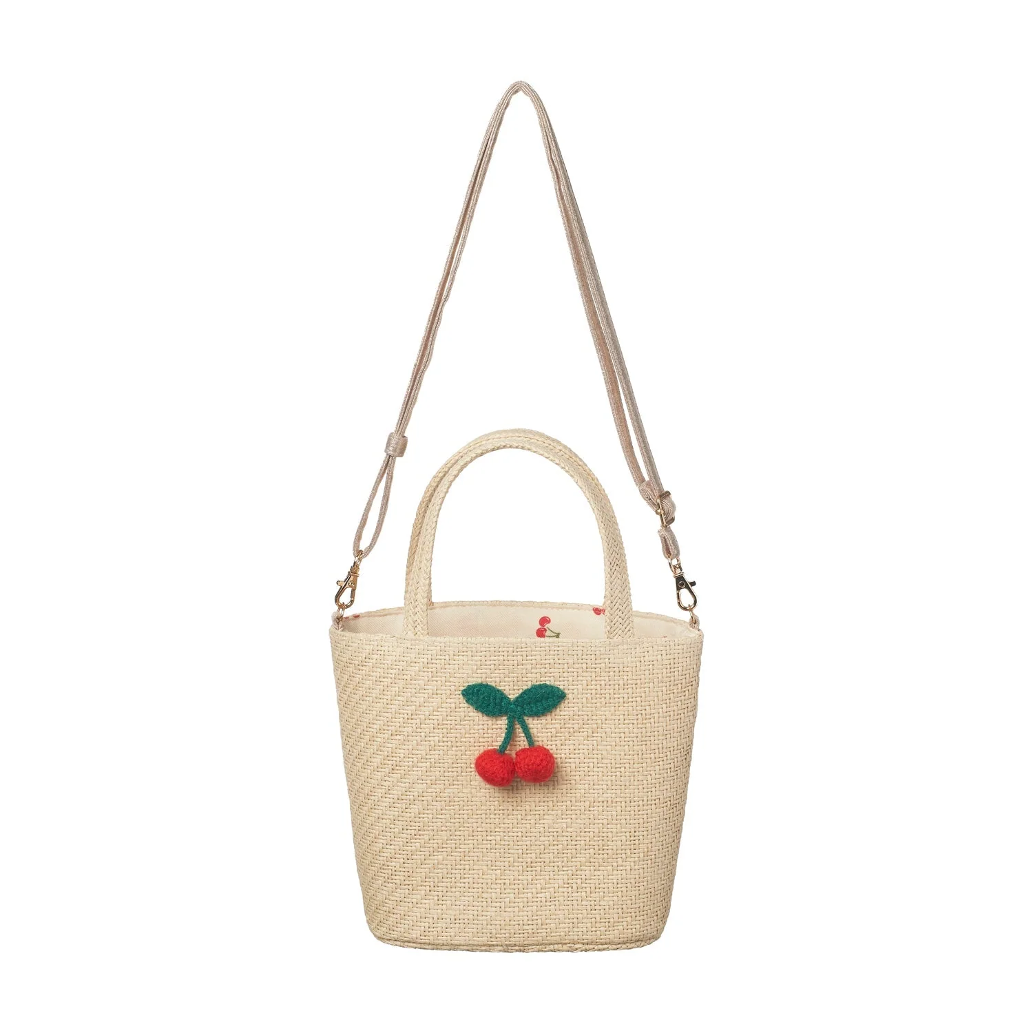 Crochet cherry basket bag | Rockahula - Image 6
