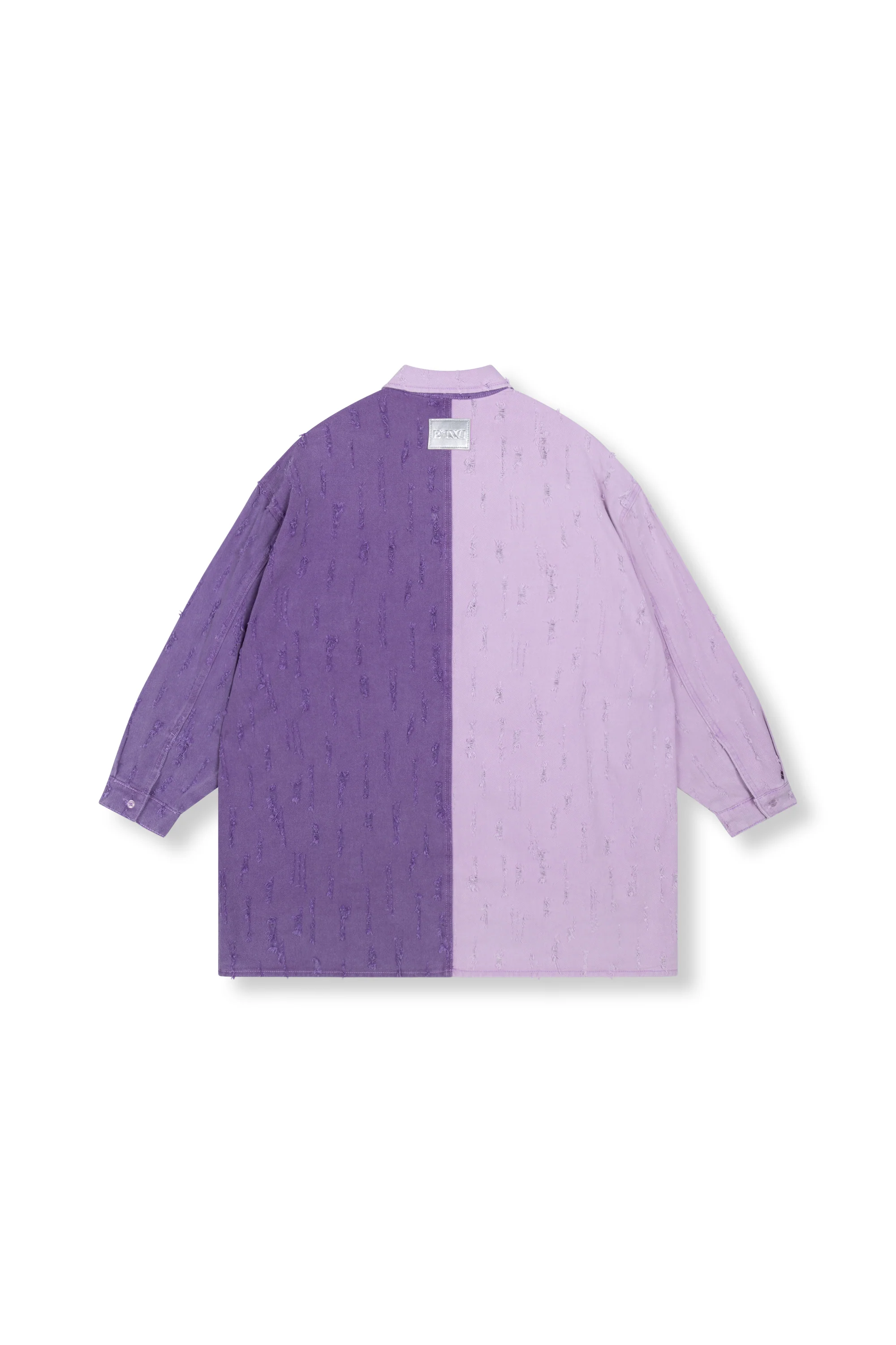 Denim blouse Lolay | Two colour purple | Refined Department - Image 5