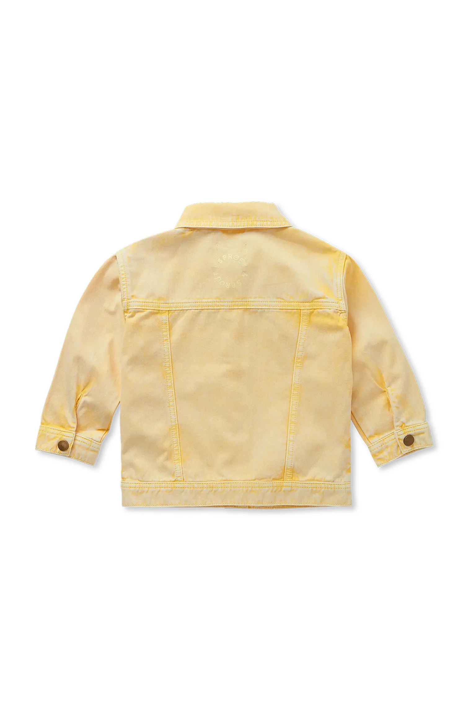 Denim jacket | Pastel yellow | Sproet & Sprout - Image 4