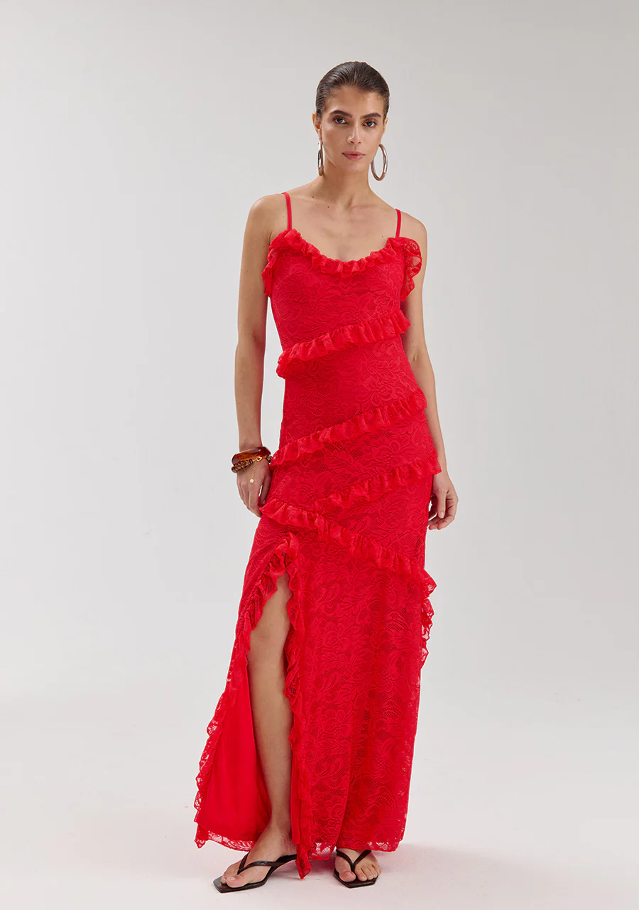 Dress Sammie | Poppy red | Harper & Yve - Image 5