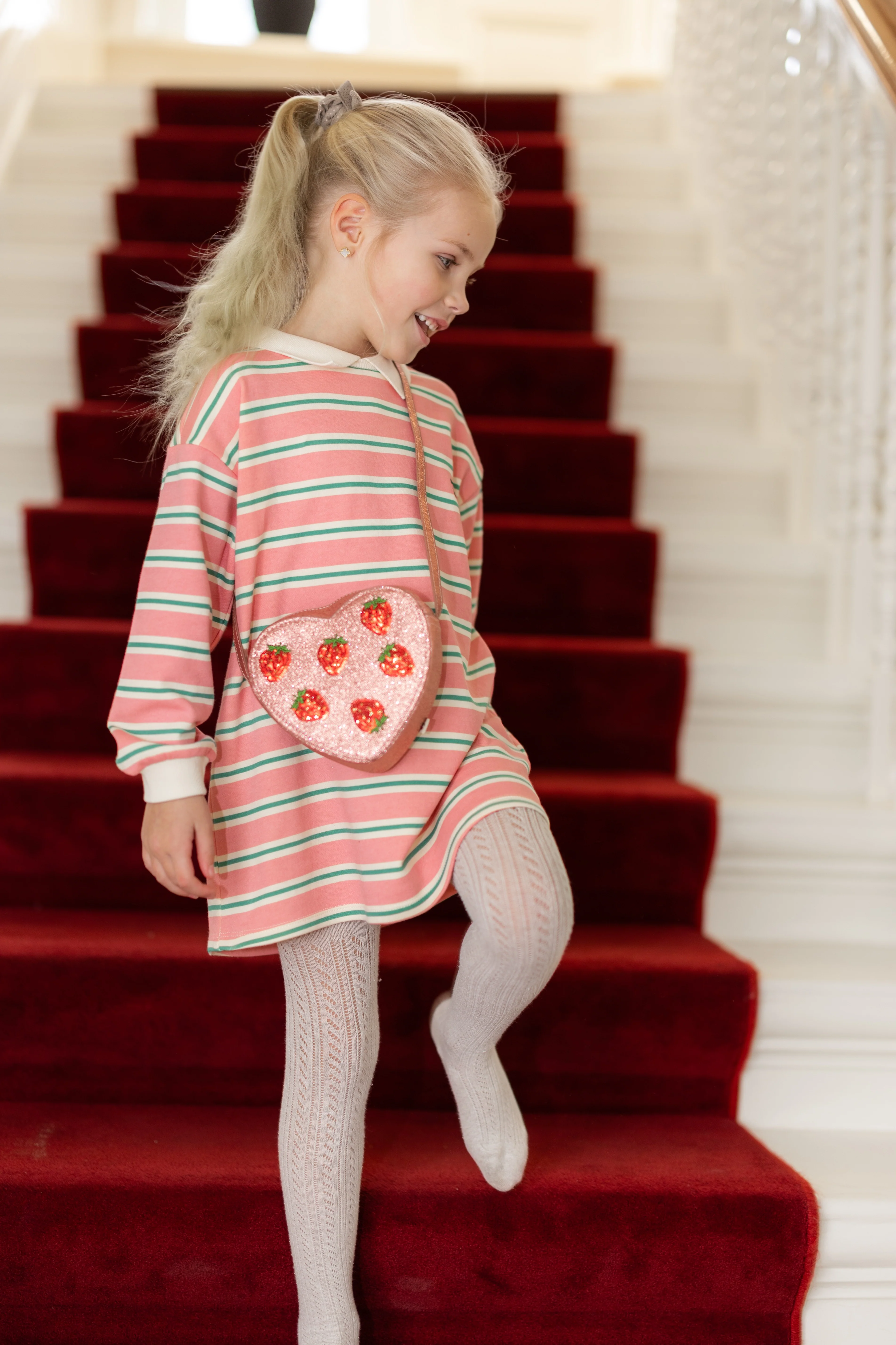 Dress Spotty | Blush bound stripe | Konges Slojd - Image 3
