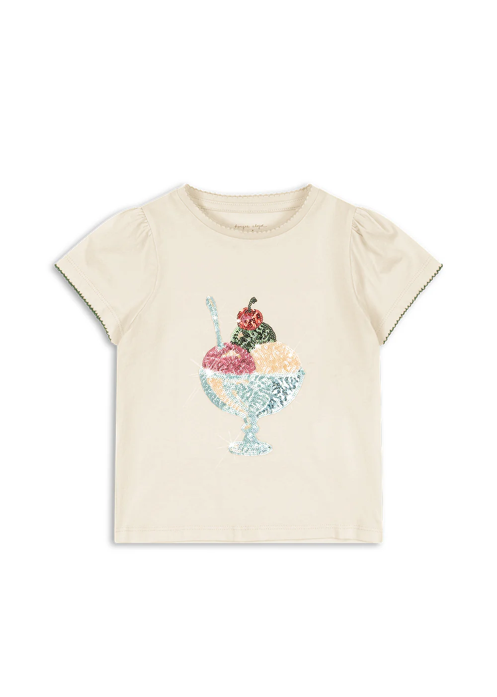 Famo puff tee gots | Buttercream | Konges Slojd - Image 2