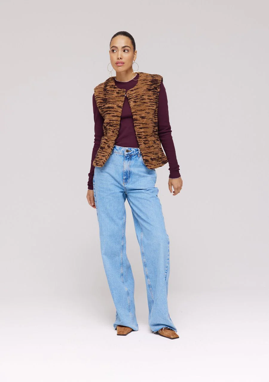 Gilet Demi | Trashy tiger warm | Harper & Yve - Image 3