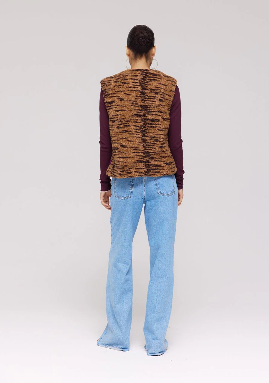 Gilet Demi | Trashy tiger warm | Harper & Yve - Image 4