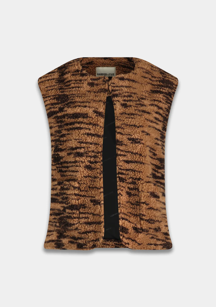 Gilet Demi | Trashy tiger warm | Harper & Yve - Image 5