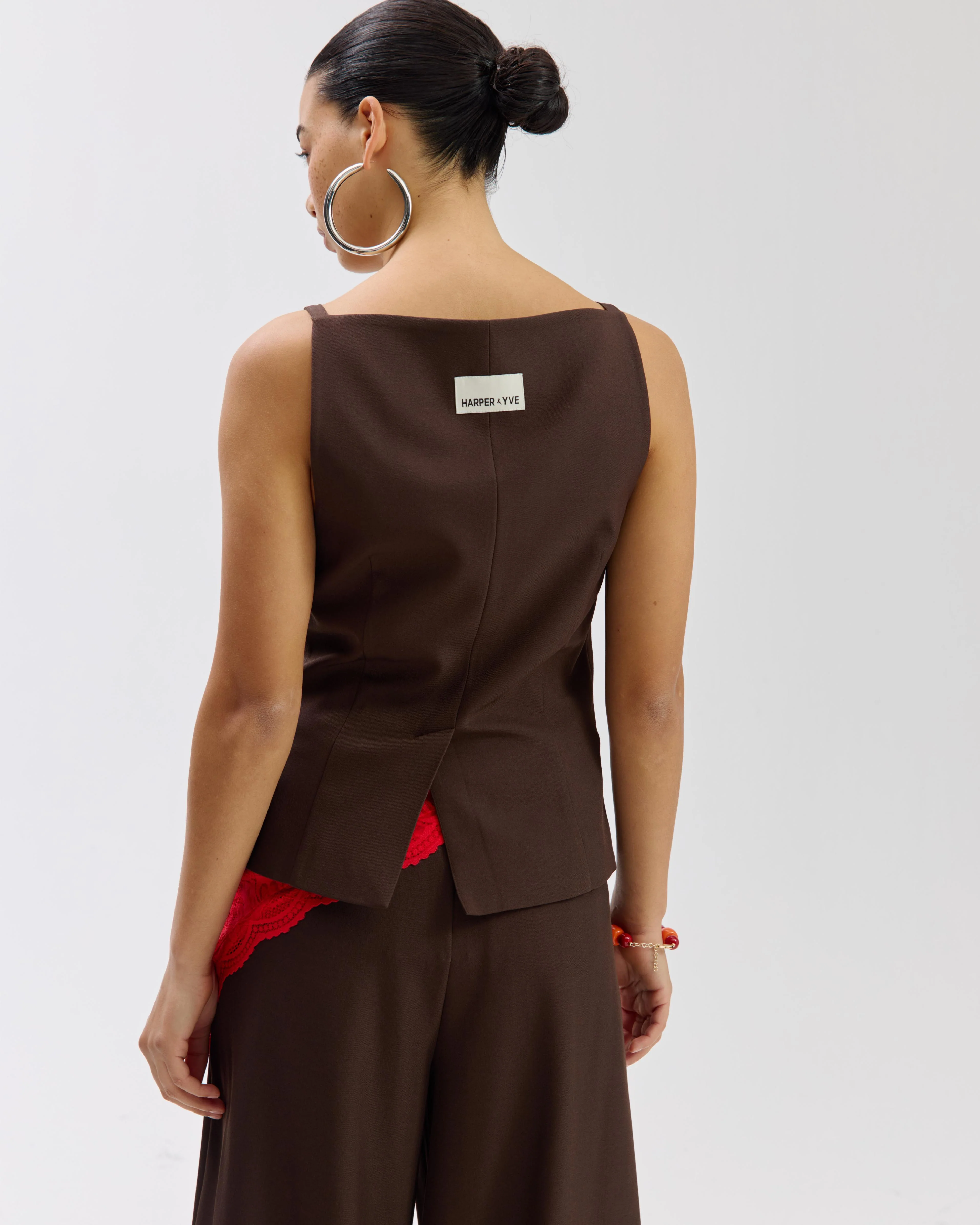 Gilet Rey | Saddle brown | Harper & Yve - Image 2