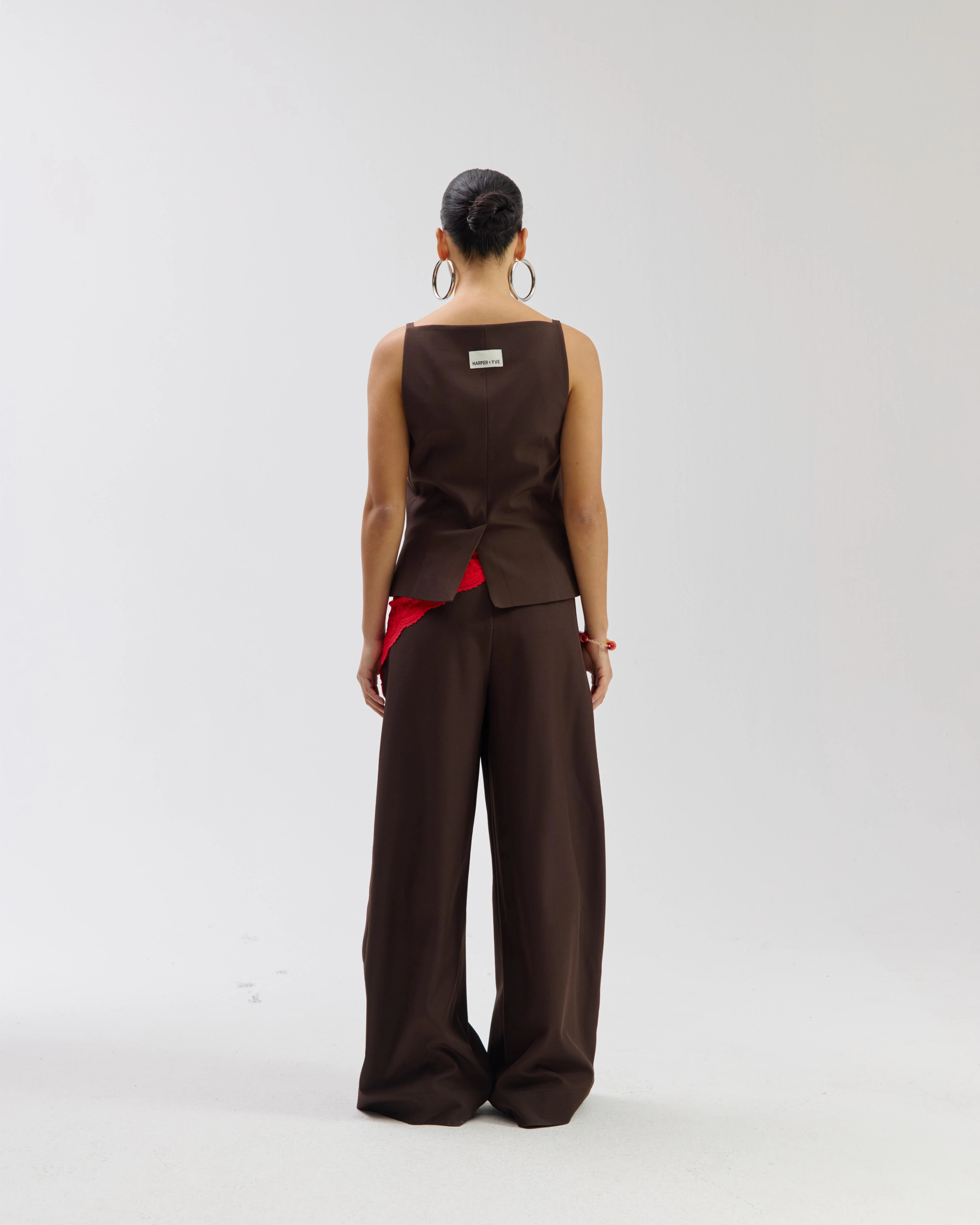 Pants Mason | Saddle brown | Harper & Yve - Image 3
