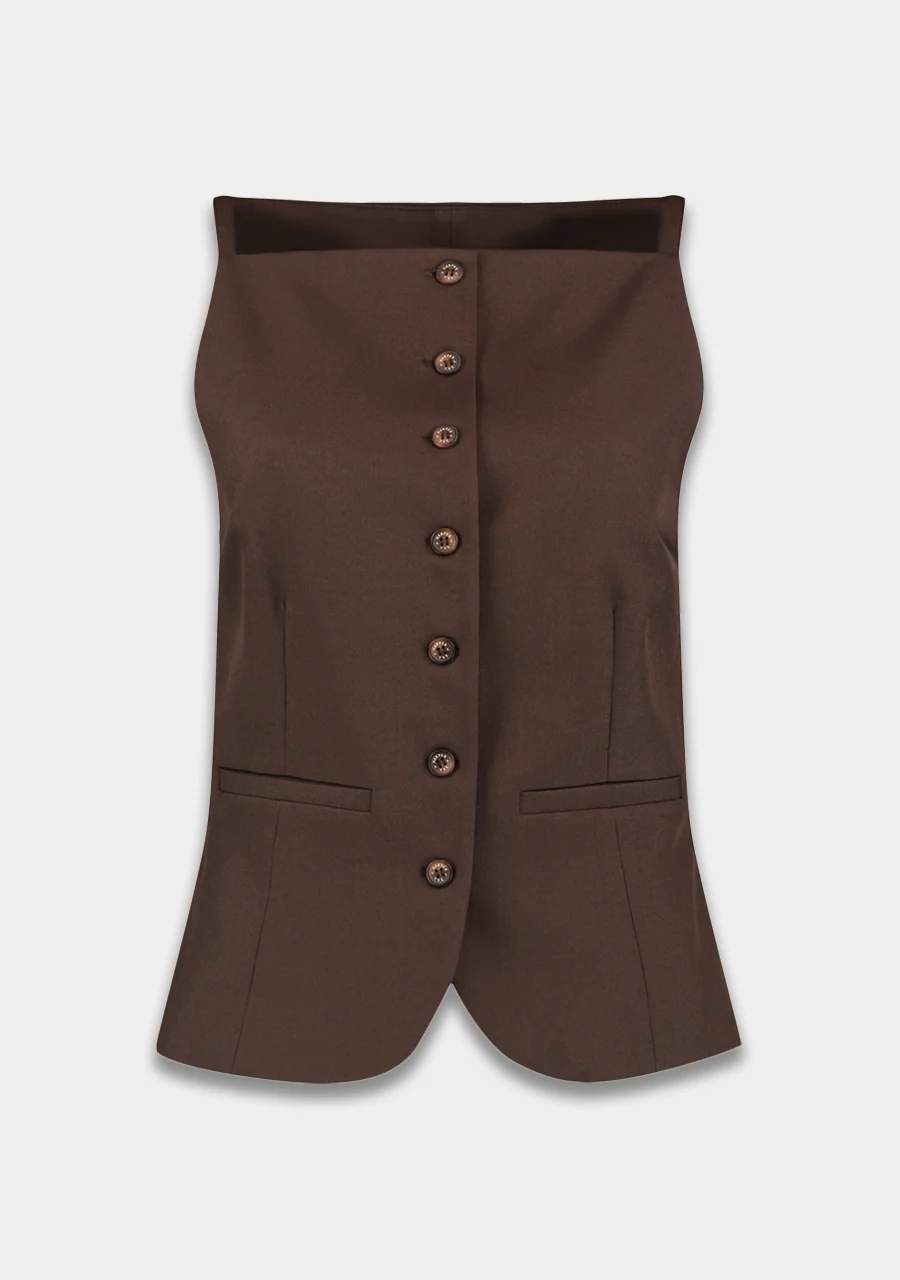 Gilet Rey | Saddle brown | Harper & Yve - Image 6