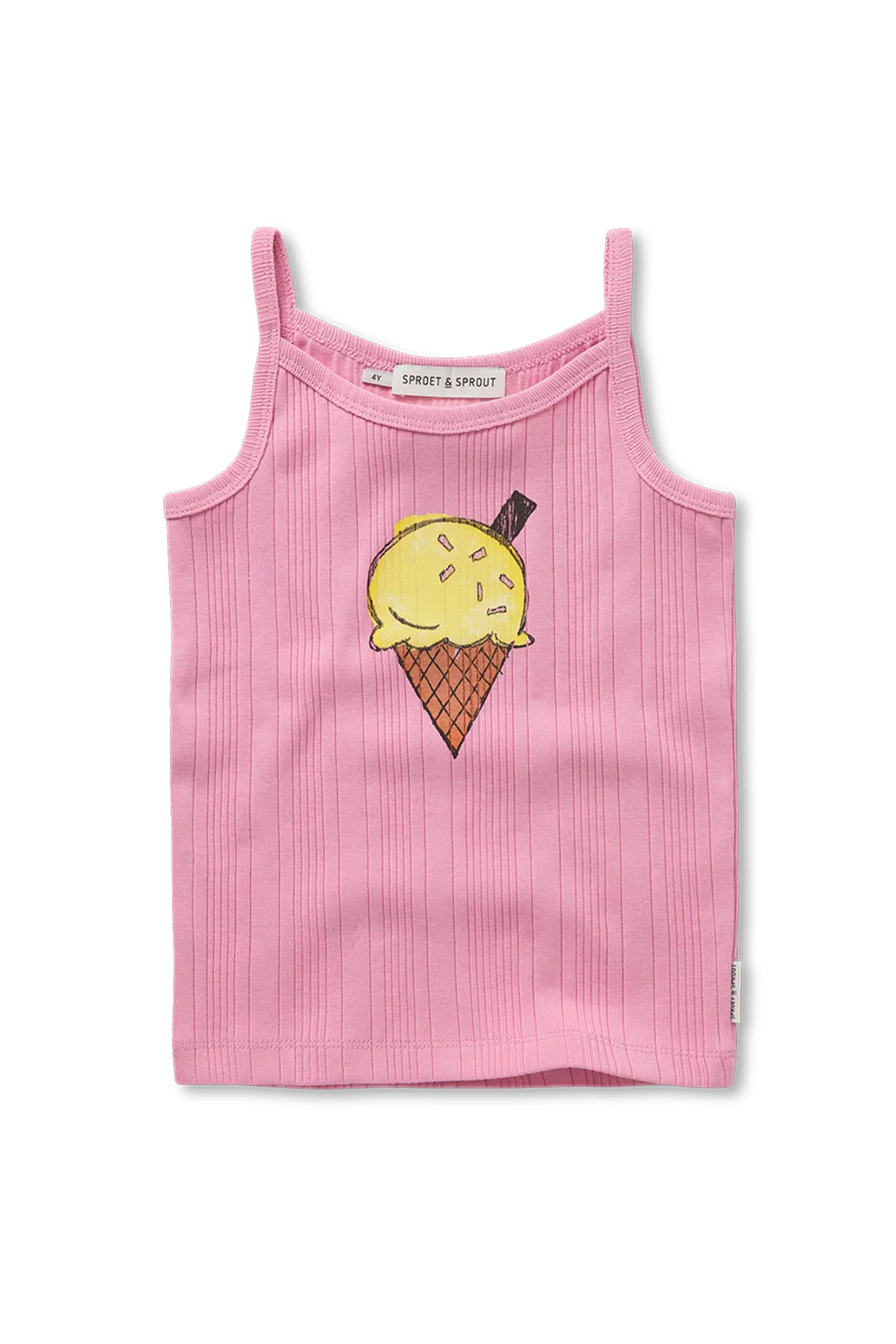 Girls spaghetti top ice cream | Podium pink | Sproet & Sprout - Image 8