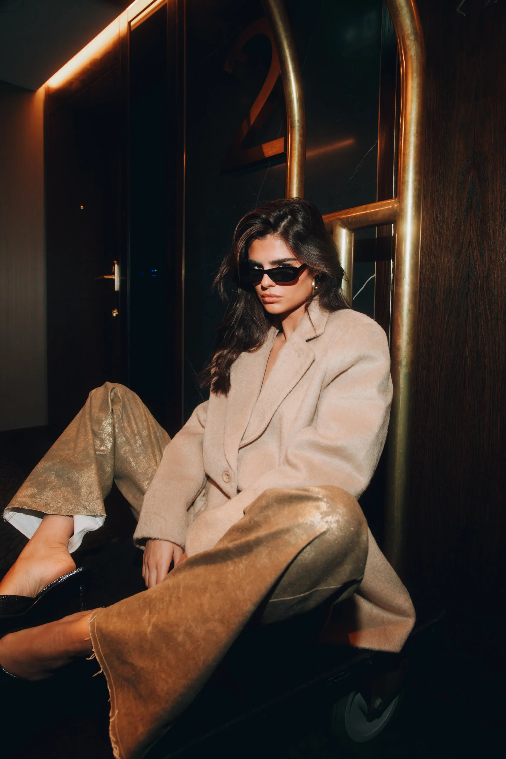 Hairy blazer Bodi | Camel | Refined Department - Image 2