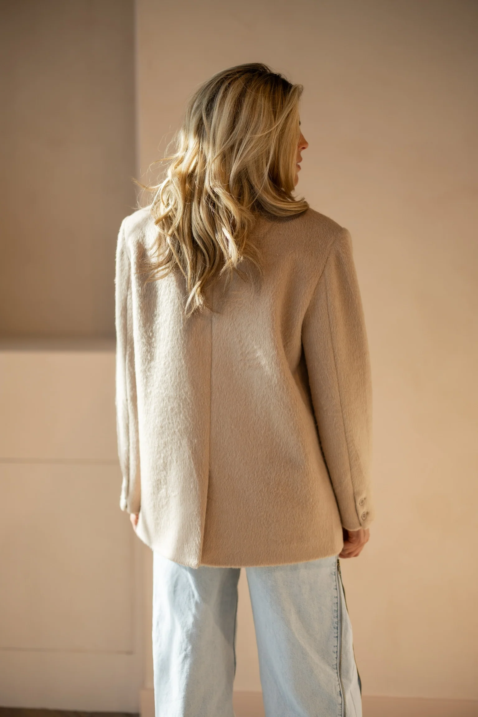 Hairy blazer Bodi | Camel | Refined Department - Image 4